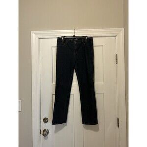 Loft Modern Straight Jeans Women's 10 / 30 Blue 5-Pocket Mid Rise Cotton Blend